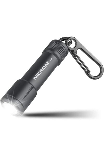 erorex مصباح يدوي صغير محمول بسلسلة مفاتيح EDC N1 مزود ببطارية AAA ومقاوم للماء IPX7