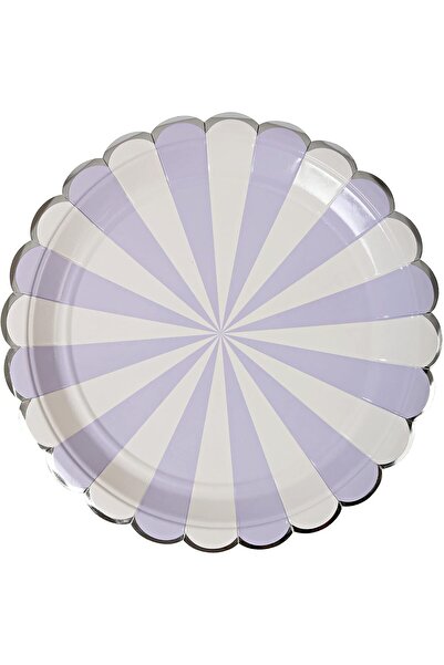erorex Lavender Striped Large Plate