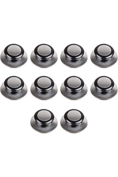 erorex مقبض غطاء القدر، 10 قطع من الفولاذ المقاوم للصدأ، مقبض بديل لغطاء القدر، مقبض غطاء المقلاة، مقبض غطاء أواني الطهي