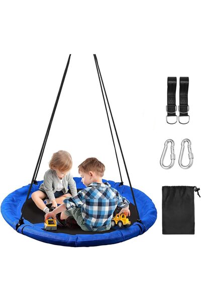 erorex Saucer Tree Swing Kids Adults Round Flying Swing Seat Toddler Teens Indoor Outdoor Swing Set