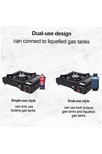 GO2CAMPS Auto Ignition Camping Stove with 4 Butane Gas Cartridges –High Quality Portable Outdoor G