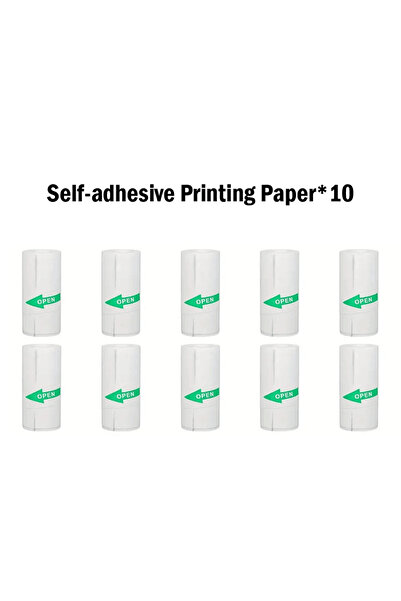 Choice1 ورق طباعة ذاتي اللصق مكون من 10 لفات مناسب للطابعات الجيبية، سؤال خاطئ للطلاب، ورق حراري