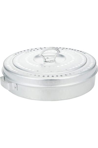 SAQOWARE Alsaqer Aluminium Kubbos Dabba | Traditional Arabic Bread Box | Regag Storage | Arabic Brea