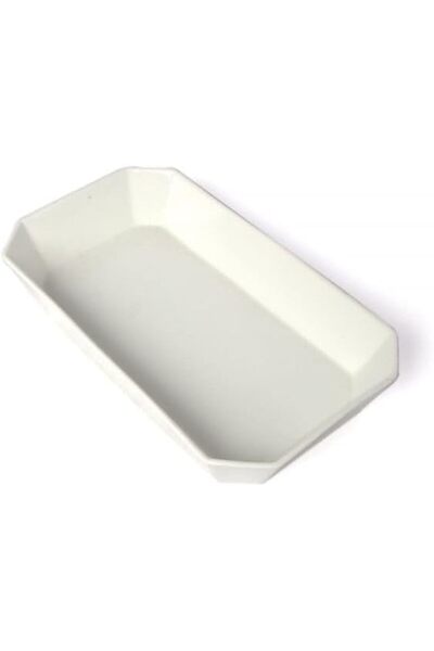 erorex A6324 Porcelain Rectangular Plate, 36 Cm X 20.5 Cm X 6.5 Cm Size, White