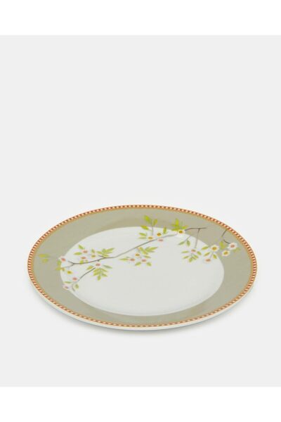 erorex Beige Geometric Print Dinner Set (20 Piece), Multicolor, One Size