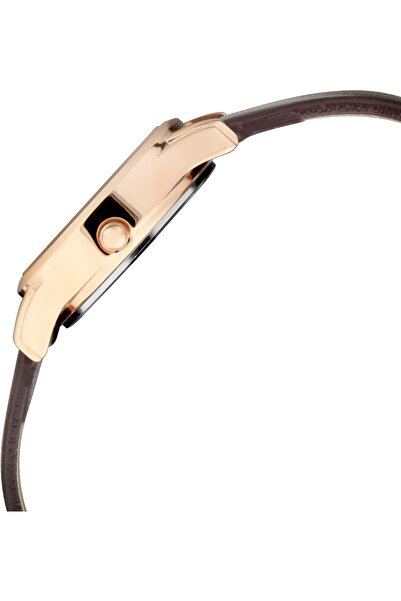 erorex Silver Dial Leather Strap Watch