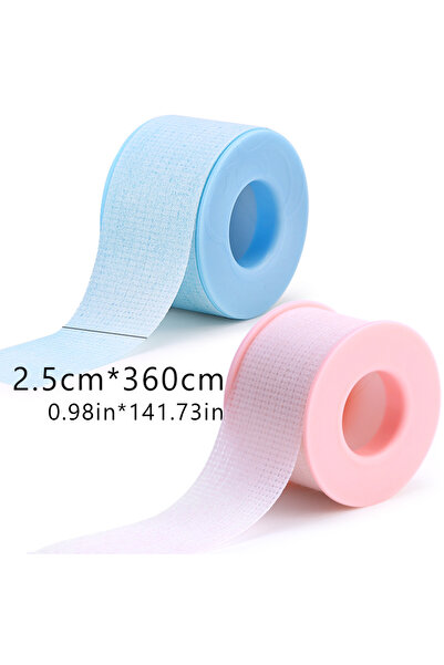 choice2 مزيج 2.5 × 360 سم 2 قطعة 2/8 قطع شريط رموش Micropore لوازم تمديد الرموش شفافة 4.5 / 9 م قابلة للتنفس