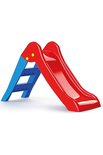 erorex زحليقة أطفال حمراء وزرقاء مع سلم للعب في الأماكن المغلقة أو الهواء الطلق للأعمار من سنتين فما فوق