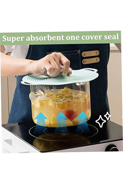 erorex Silicone Lids, 3Pcs Silicone Lids Pots Pans 12.4/9.1/7.9'' Silicone Pot Lids Food Grade Silicone