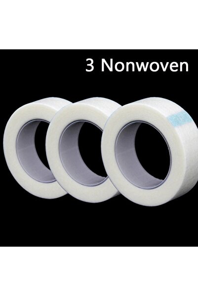Choice4 A0031 3 لفات شريط الرموش الشفاف اللاصق من القماش 9 م/10 ياردة/لفة لاصق قابل للتنفس من مادة ميكروبور