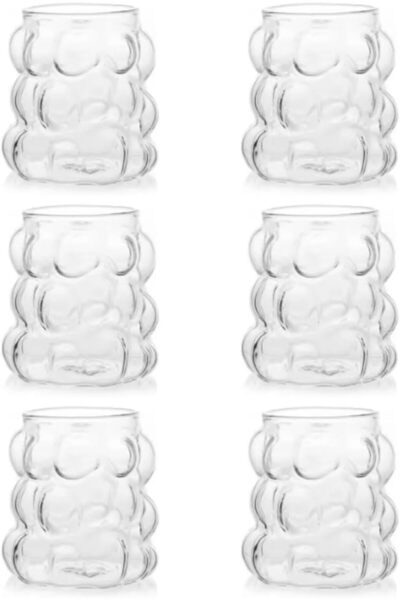 STOREMAX modashine 75 ml 6'lı Üzüm Bardak Seti, Bubble Bardak, Bulut Bardak, ...