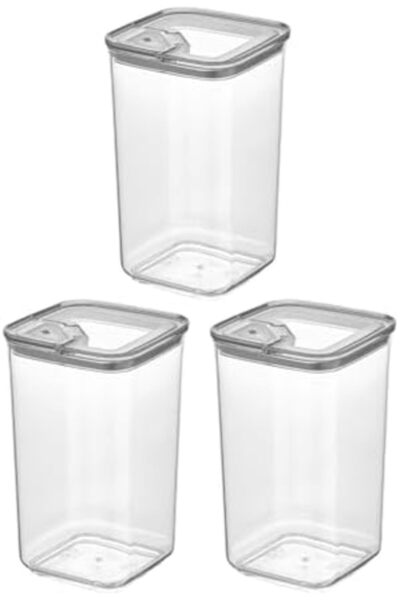 STOREMAX Sellbuyst Practical Storage Container 3 X 1.2 L, Multi-Colored Trendy 266450
