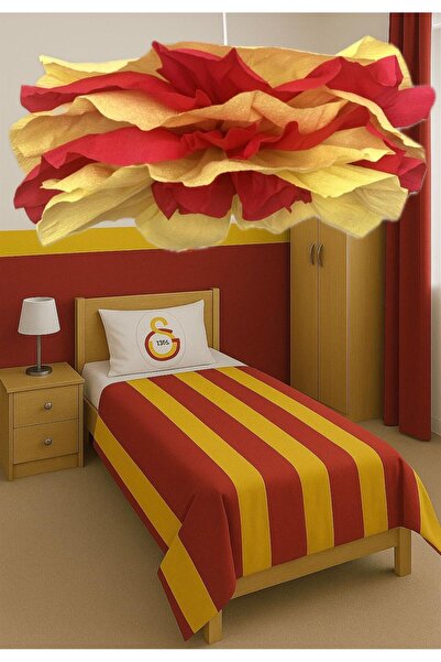 Luxora Galatasaray Renklerinde Sarkıt Avize - Genç, Çocuk ve Bebek Odası için Şık Dekorasyon Aydınlatma