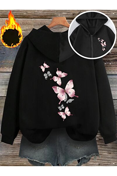 GALASHOP Kelebek Desenli Butterfly Fermuarlı model 555