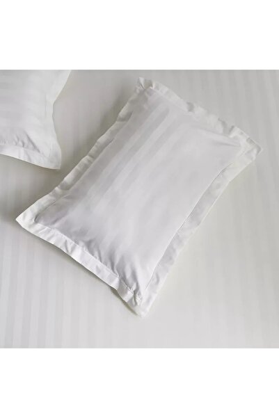 Generic Satin Stripe 2-Piece Pillow Cover Set - 90x50 cm