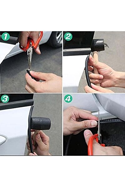 Cfriend FLAK Long Car Door Edge Guards, U Shape Edge Trim Rubber Seal Protector