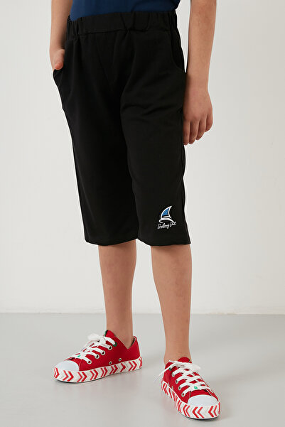 Lela Printed Elastic Waistband Polo Neck 100% Cotton 2-Piece Bottom-Top Suit Boy's Suit 59213423