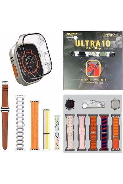 Yenimiyeni 10 Kordonlu Ultra 10 Akıllı Saat Yüksek Çözünürlük Ekran Kaliteli ...