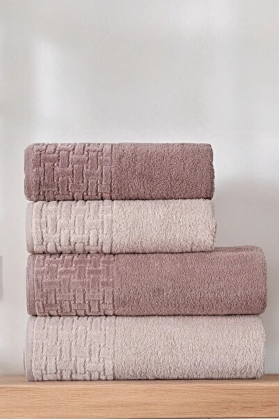 Miss Paris Home Kötött 4 részes fürdőlepedő szett Török fürdőszett 100% pamut