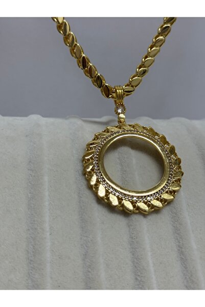 STELL Dünya gözü pullu yuvralak Tam altın pullu arpa zincir