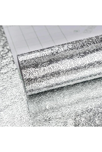sonx Roll Silver Aluminum Foil Wallpaper, Self Adhesive, Waterproof Foil 2 Mt X 60 cm