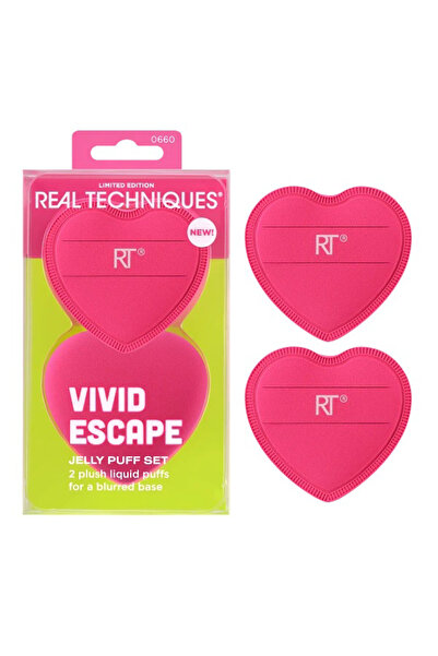 Real Techniques Vivid Escape Jelly Puff Set, 2 Count