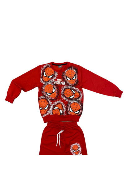 OEM 2-piece children's tracksuit - red blouse and pants with Spiderman print