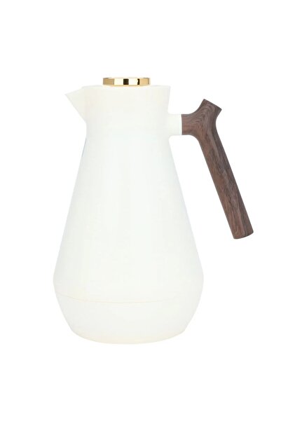 Everest Amada Thermos, 1.5 litres, thermal glass inner shell, plastic outer shell - white