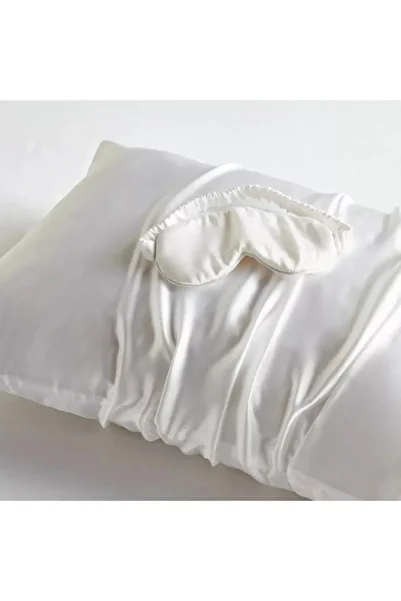 Generic Mulberry Silk Pillow Cover with Eye Mask