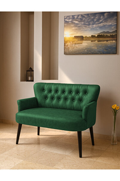 Azra Mobilya Modern Chester Tarzı Deri İkili Koltuk – Demonte Ayaklı, Lüks , ...