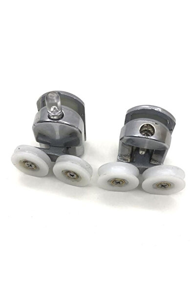 AYRINTISHOP Duşakabin Kanallı Rulman Oynar Çiftli Teker çap 24mm 1 Adet Pimli...