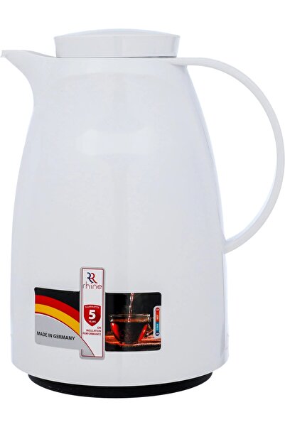 RHINESTONE thermos, 1.5 liters, thermal glass inner container, plastic outer shell - white