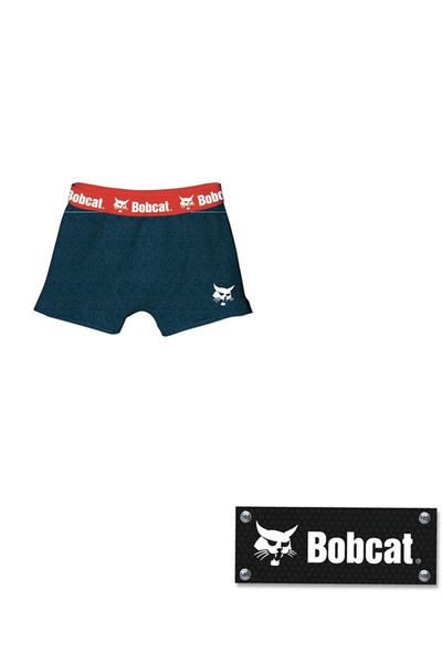 Bobcat Men's boxers, with logo tape, blue, size L,
