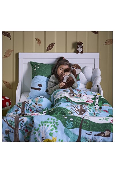 rotop Plush Toy, Set of 2 Pieces, Otter with Pup/Brown Beige, 45 cm