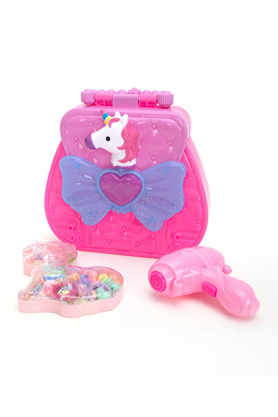 Fab N Funky Jewelry Beaded Day Tote Bag for Girls - Pink, DIY Fashion Kit, 3+, 104x37x93cm Size