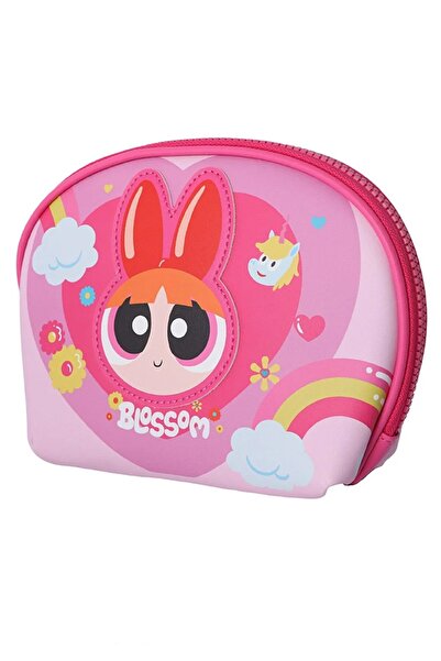 Miniso Powerpuff Girls Lisanslı Oval Kozmetik Çantası - Pembe