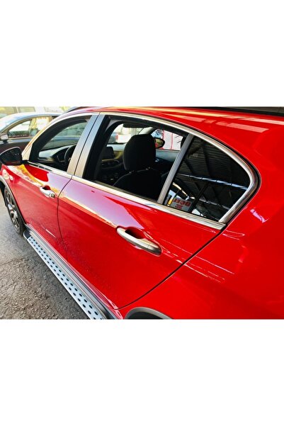 CHROMELINE Fiat Egea Cross Krom cam çerçevesi 8 prç sağ sol takım