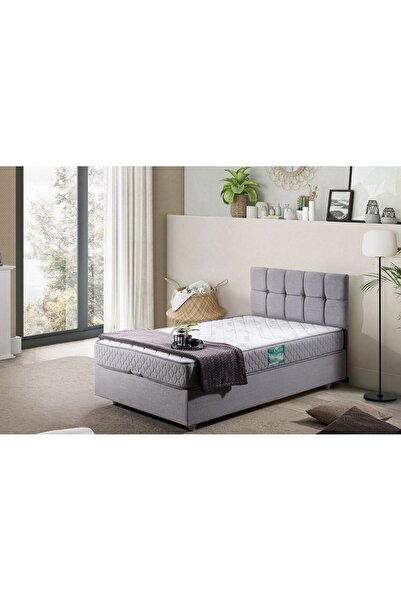 Vivense PARİS BAZA VE BAŞLIK SETİ, AÇIK GRİ, 90X190