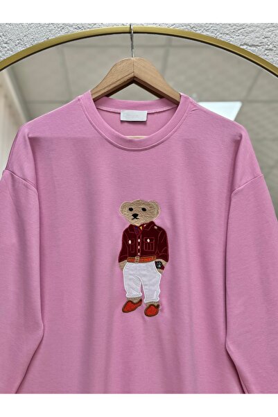 BENAHOLL Lamonia Teddy Bear Κεντημένο Sweet-NA819 Ροζ