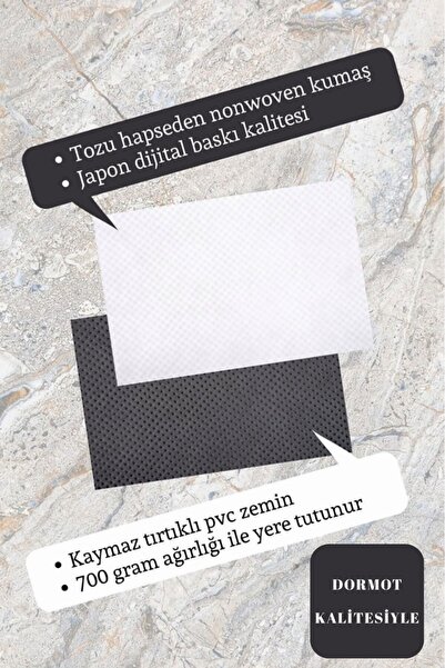 Dormot Dekoratif Dijital Paspas Seni Bi' Kokliiim Kapı Önü Paspası 70x45cm