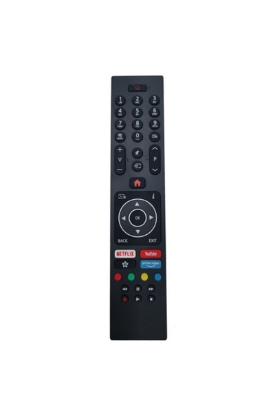 KNTECH TV Remote Control, Compatible with FINLUX, TELEFUNKEN, HITACHI, STAR LIGHT, HORIZON, RC43135P, Black