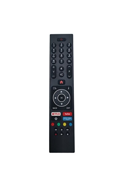KNTECH TV Remote Control, Compatible with FINLUX, TELEFUNKEN, HITACHI, STAR LIGHT, HORIZON, RC43135P, Black