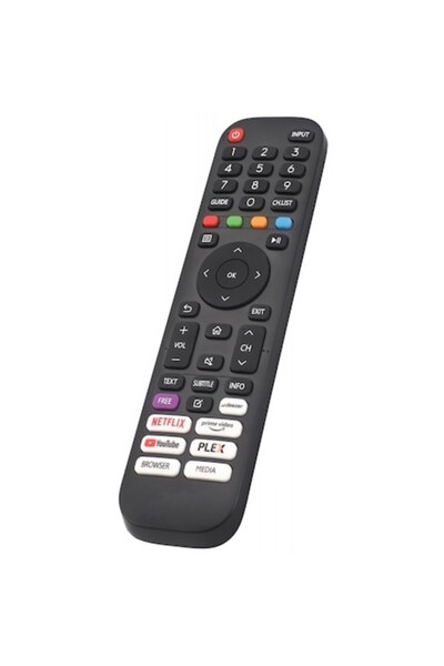 Vortex TV Remote Control Compatible with Smart, Black, Batteries Included