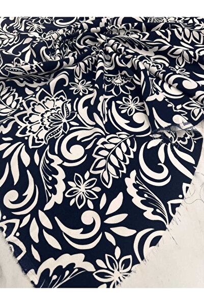 ipekkumaş فستان تورونتا كريب من الليكرا باللون الأزرق الداكن مع تنورة وقميص وسروال واسع، المنتج يُباع بالقطعة، 1 قطعة = 1 دولار