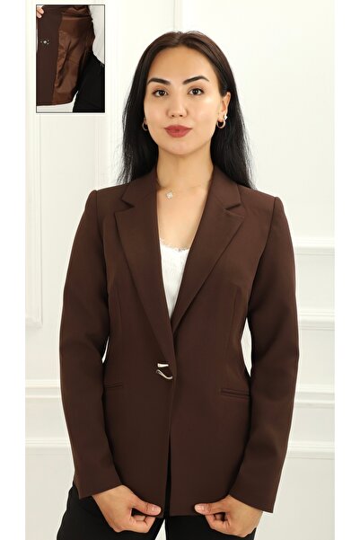 ATAŞ Kadın Klasik Blazer Ceket- Günlük & Ofis Şıklığı