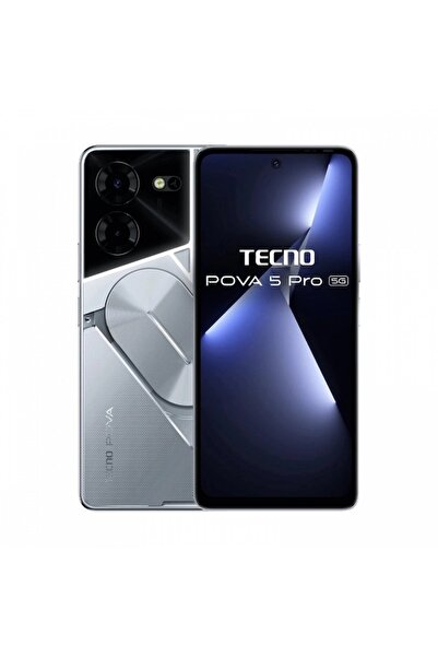 TECNO Telefon mobil Pova 5 Pro, 5G, Dual SIM, 8GB RAM, 256GB, Silver Fantasy