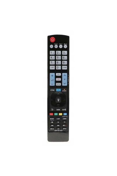 LG Universal Remote Control for TVs, Abrasion-Resistant Buttons, 23.5 cm, Black