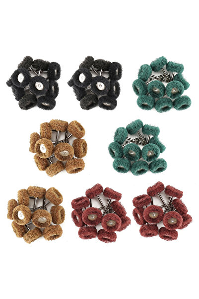 choice2 مجموعة من 80 قطعة، تتضمن فرشاة تلميع صغيرة من ألياف النايلون، وعجلة ت...