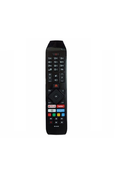 OEM Compatible Remote Control Hitachi Smart RC43140/RC43141 Netflix, YouTube, Prime Video, Black