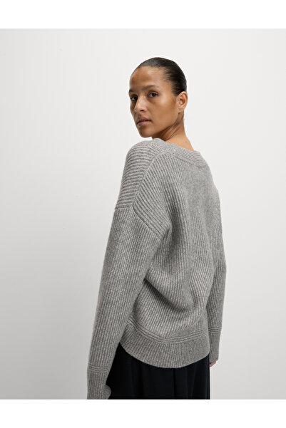 Marks & Spencer Dokulu V-Yaka Triko Kazak